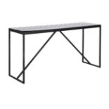 Arrow Console-Mar.B.Pol & M.Blk 150.8 X 45.6 X 76cm Elegant And Contemporary The Arrow Range Has