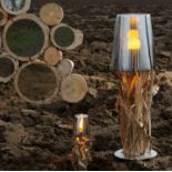 Koleo Driftwood Table Lamp chrome 15 X 15 X 30cm