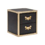 Cumberland Side Table 52x52cm-Osb&Vintage Brass 52 X 52 X 56cm Echoes Of Empire Are Brought To