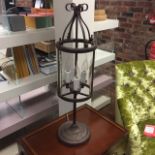 George Table Lamp Antiques Rust Metal Finish 20 X 20 X 82cm