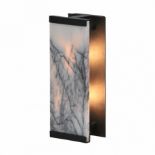 Apollo Rectangular Sconce Moonstone & Matt Black