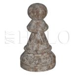 Uncle David Chess Pawn (24in) Handcrafted From Raw Materials Of Wood And Resin And Hand Treated