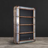 Globetrekker Double Bookcase-W.Maq & Blue.D.T 113 X 45.5 X 186cm
