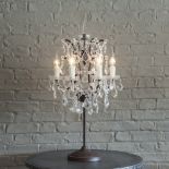 Crystal Table Lamp-Grey 42 X 42 X 80cm