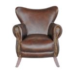 Scholar Armchair Destroyed Black 75 X 80 X 82cm Inspired By The Traditional Armchairs Found In