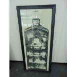 Graphics Copper Bottle 2 Black Wood 59 X 3 X 130.5cm