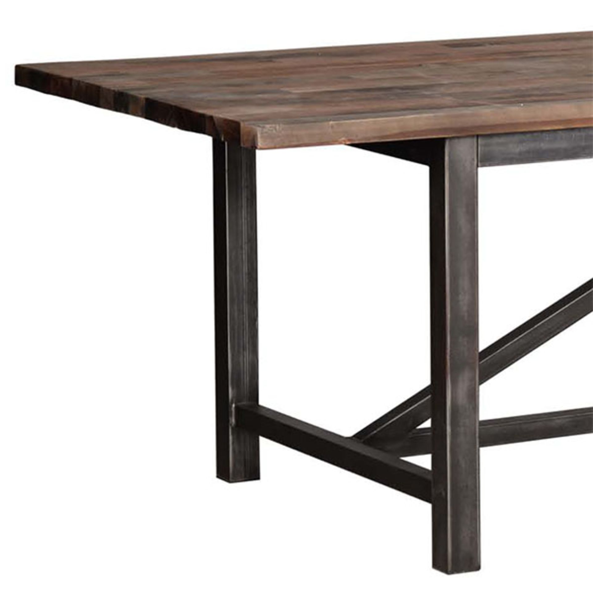 Axel Dining Table The Axel Dining Table Combines Old World And Industrial With Its Combination of - Image 2 of 2