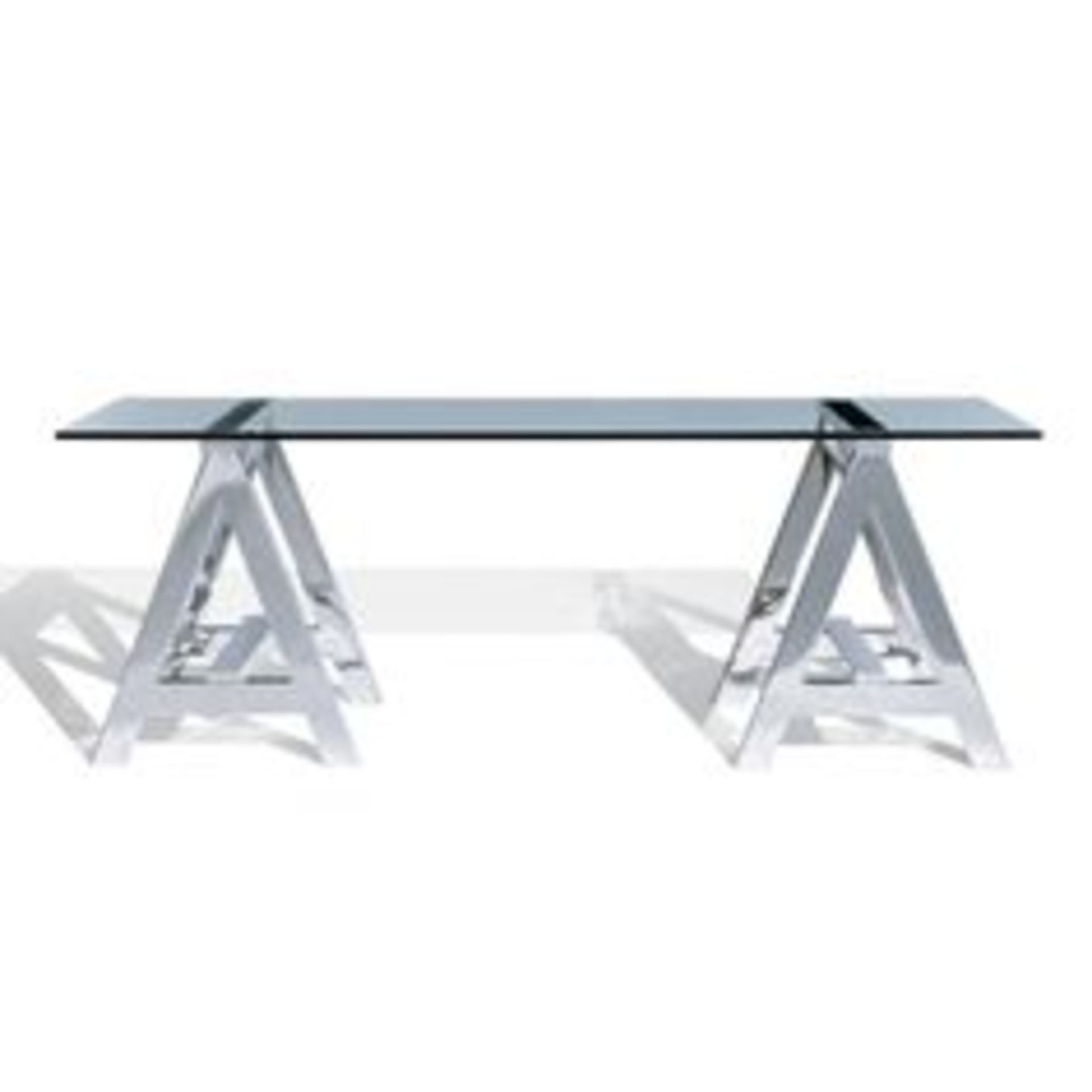 Crystalline Arris Console 183cm-Sleek Glass Acrylic With Exceptional Clarity To Accentuate The - Image 2 of 3