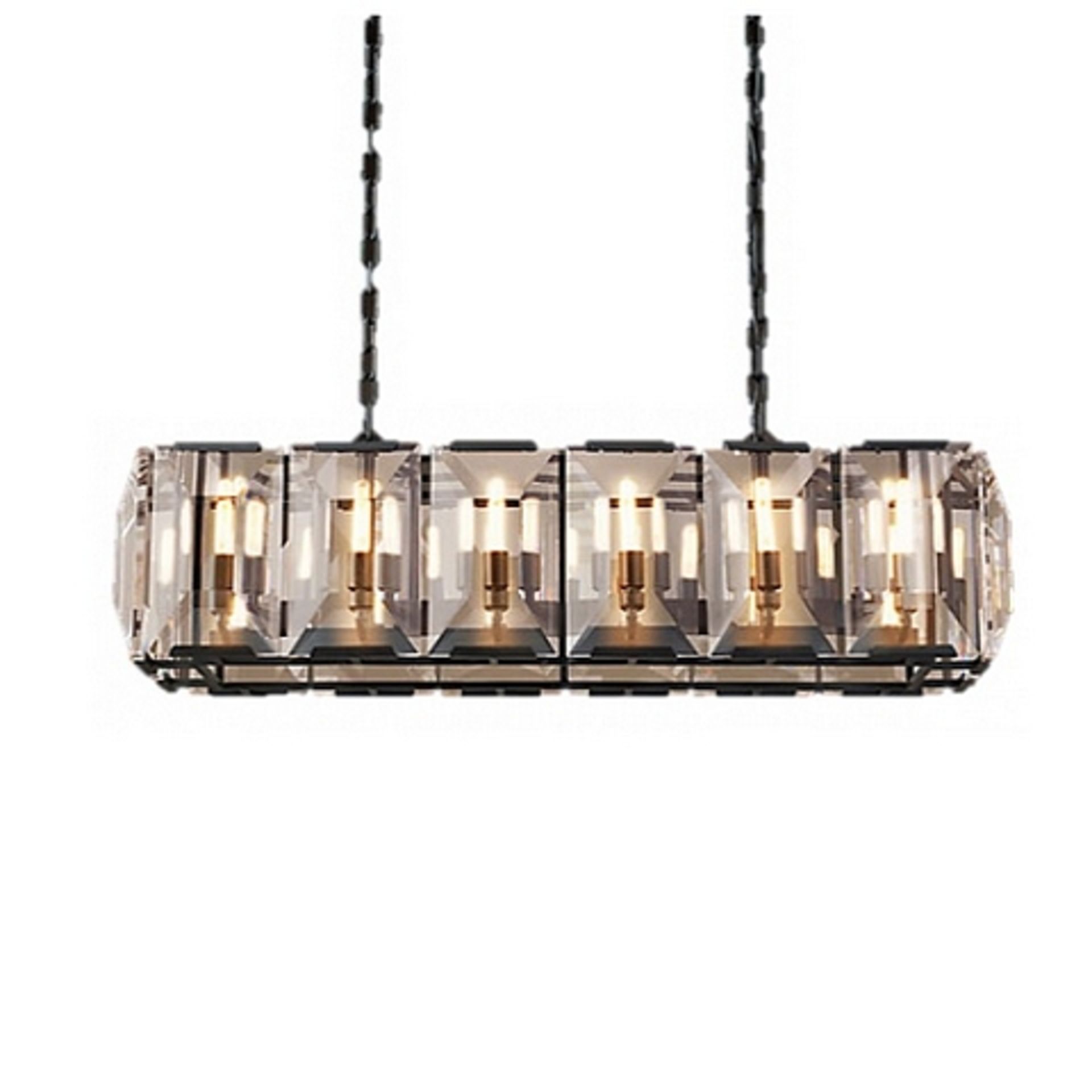 Facet Rectangular Pendant The Facet range has been inspired by 1970's bold retro design the