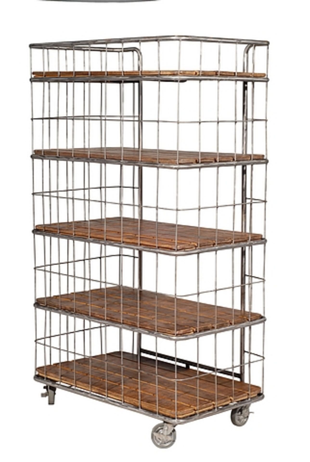 Bakers Rack Single Bookcase Plywood 93 X 56 X 160cm