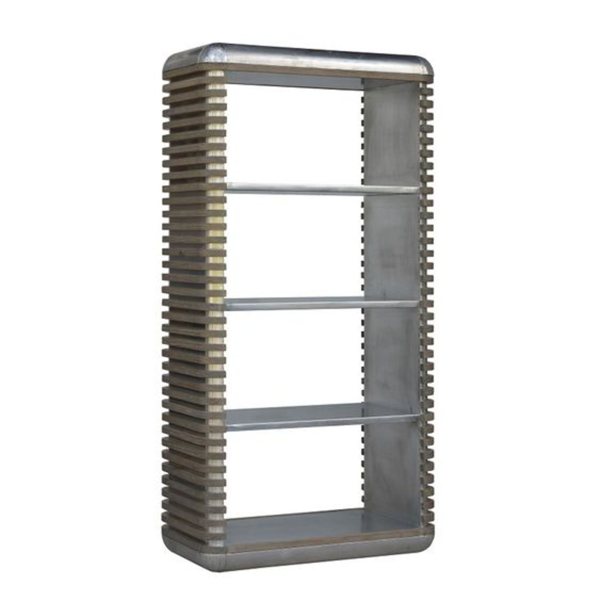 Castaway Bookcase-Aluminium & Beached 100 X 50 X 198 5cm Dare Your Senses With The New Castaway - Image 2 of 2