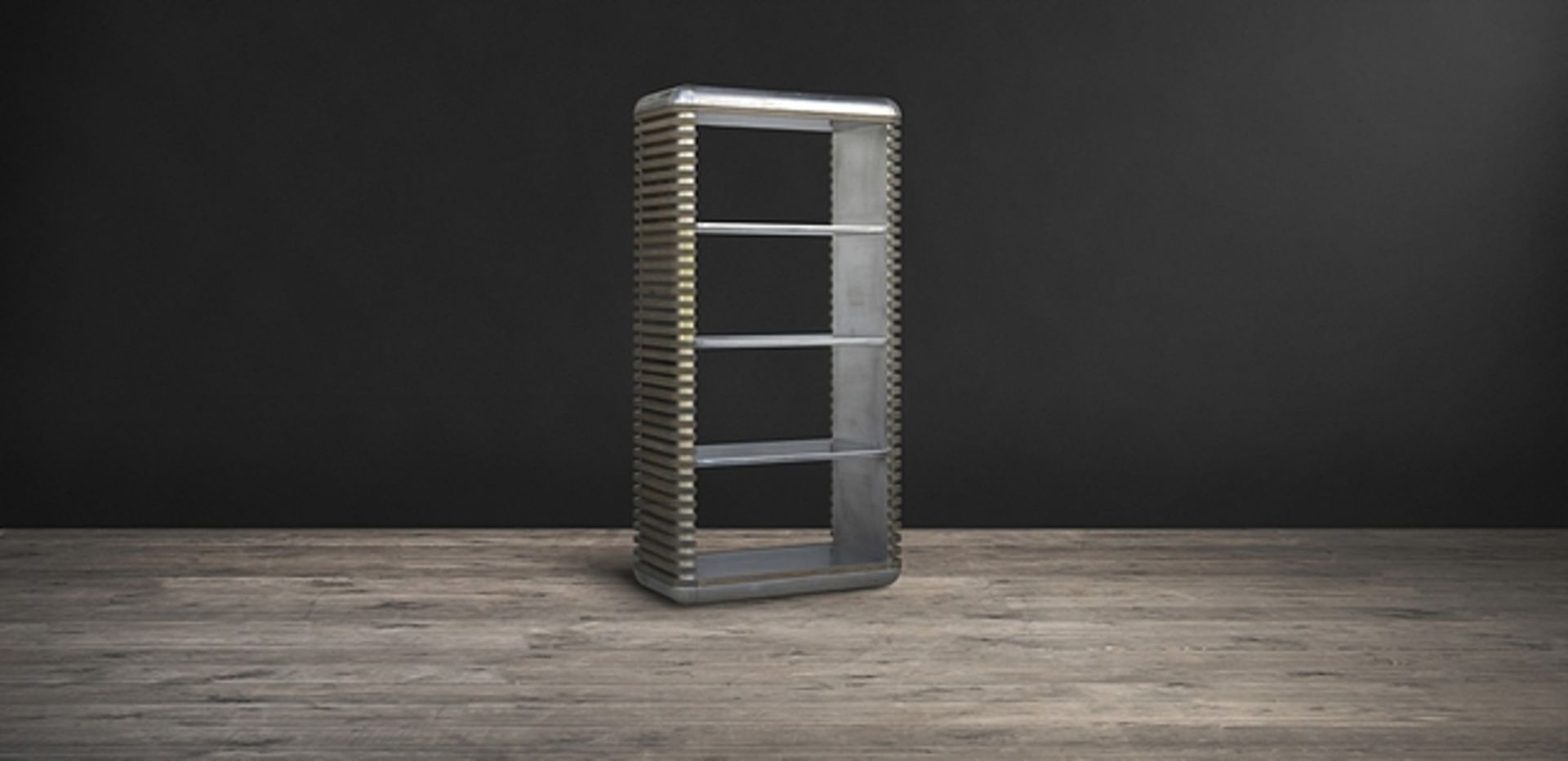 Castaway Bookcase-Aluminium & Beached 100 X 50 X 198 5cm Dare Your Senses With The New Castaway