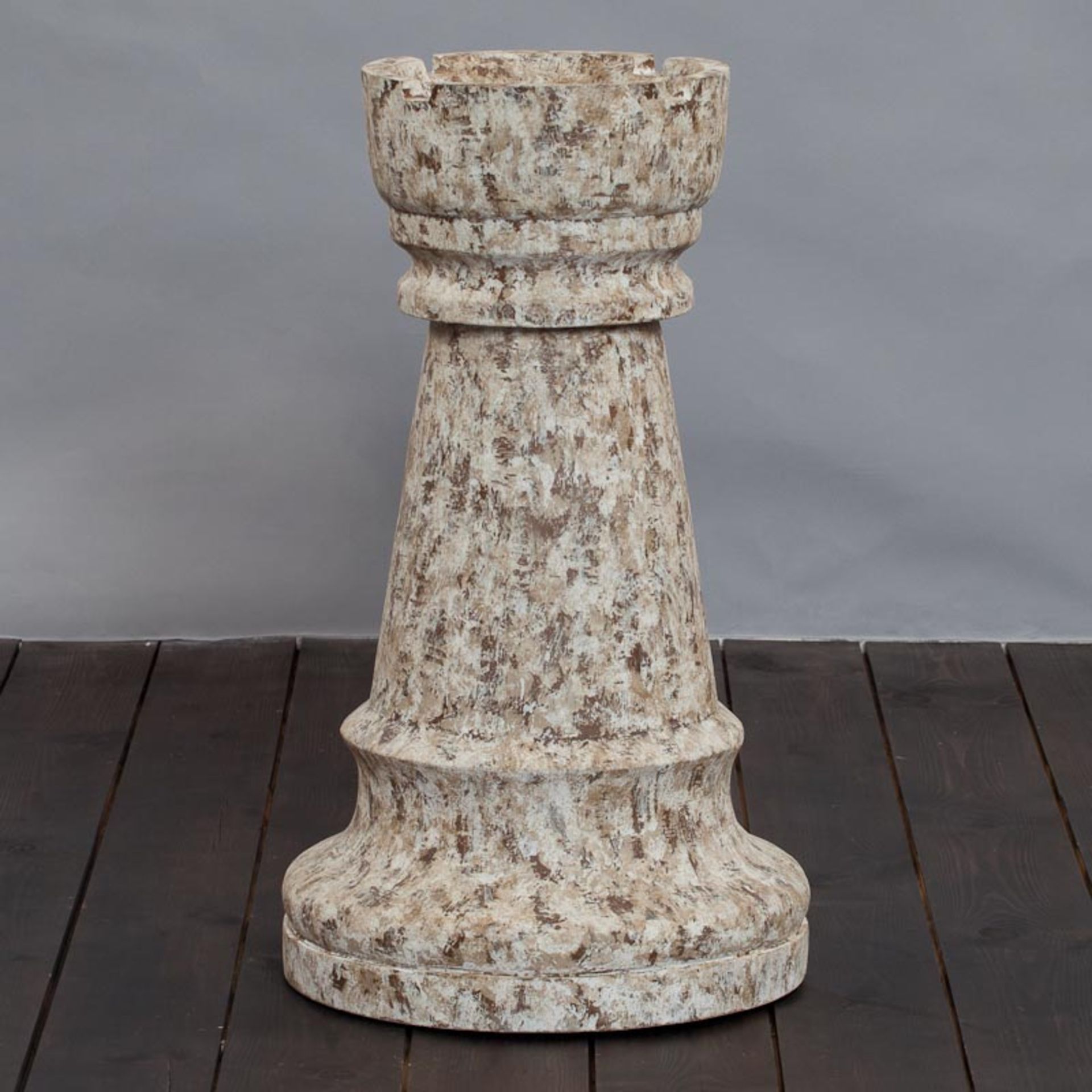 Uncle David Chess Castle 12inch Handcrafted From Raw Materials Of Wood And Resin And Hand Treated