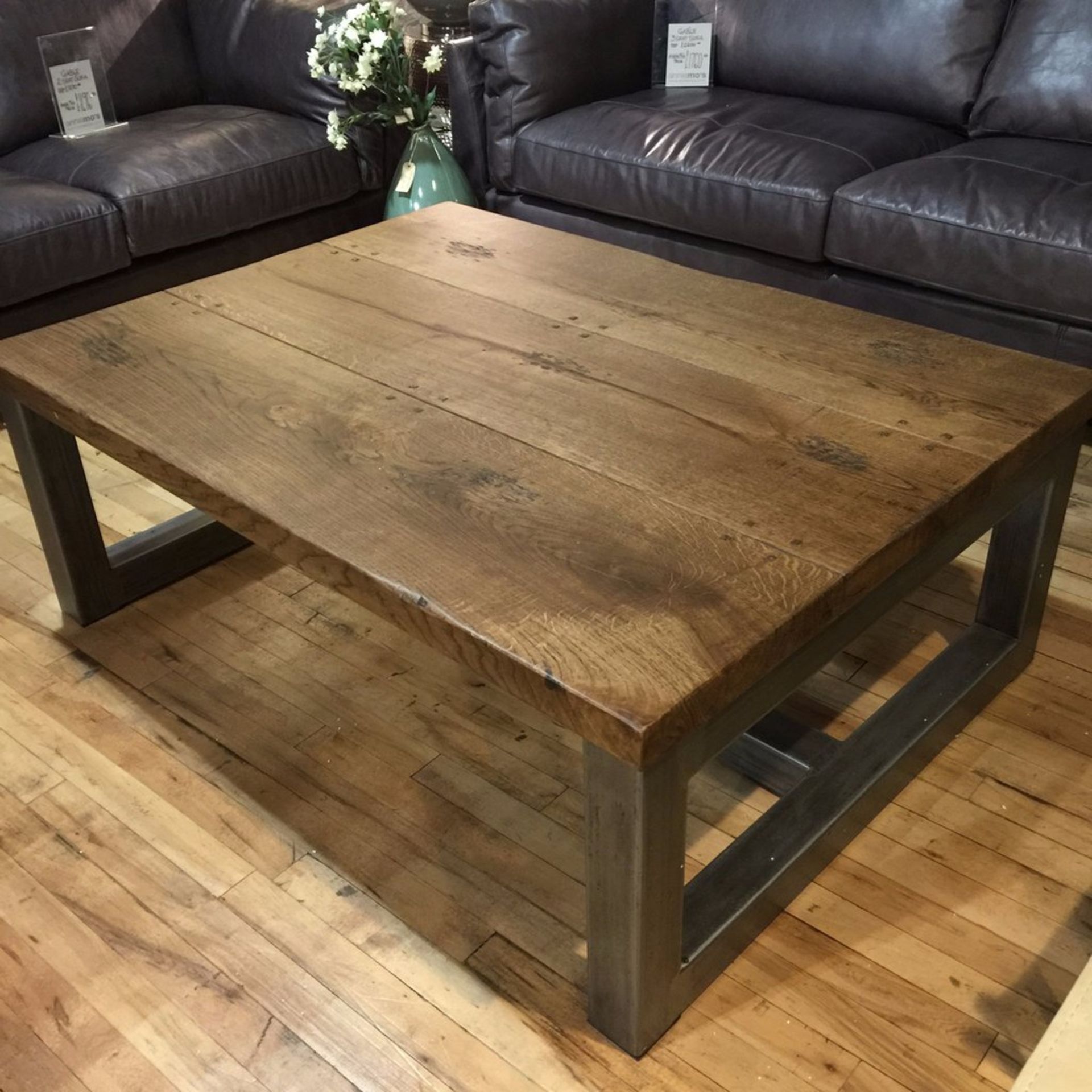 Iron Oak Coffee Table Saloon 152 4 X 91 4 X 45cm