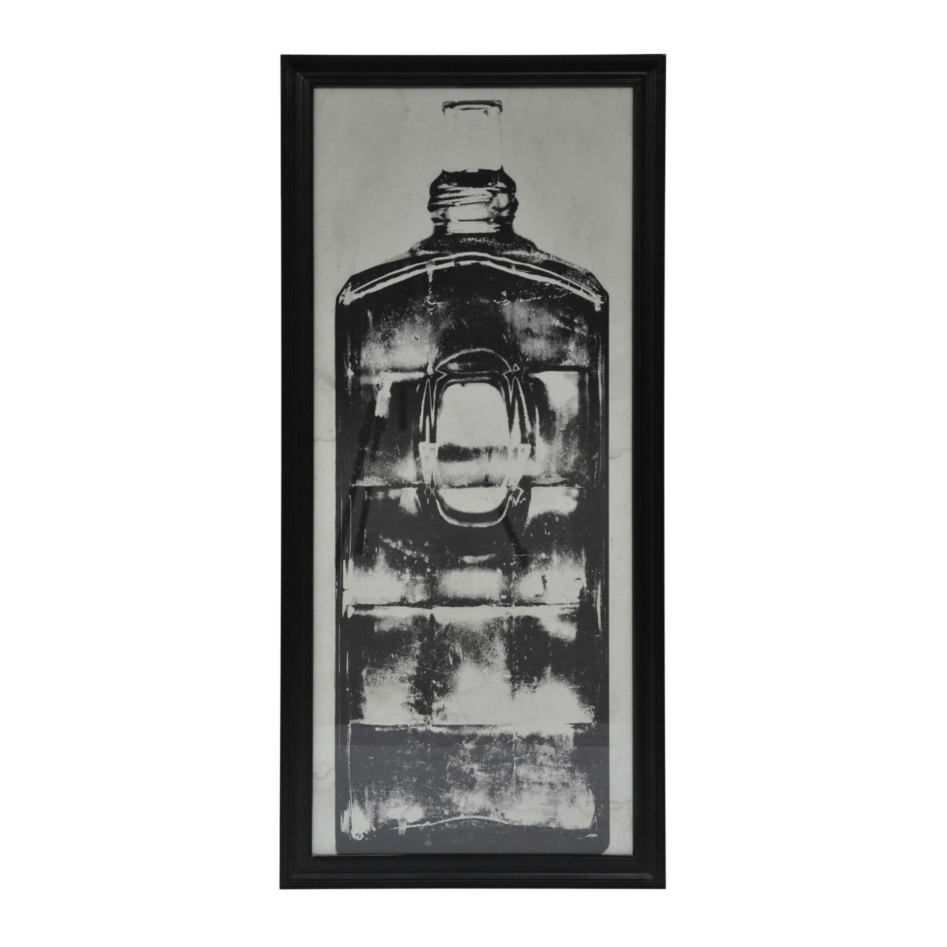 Graphics Copper Bottle Art Work 3 in Black Wood Frame 59 X 3 X 130 5cm