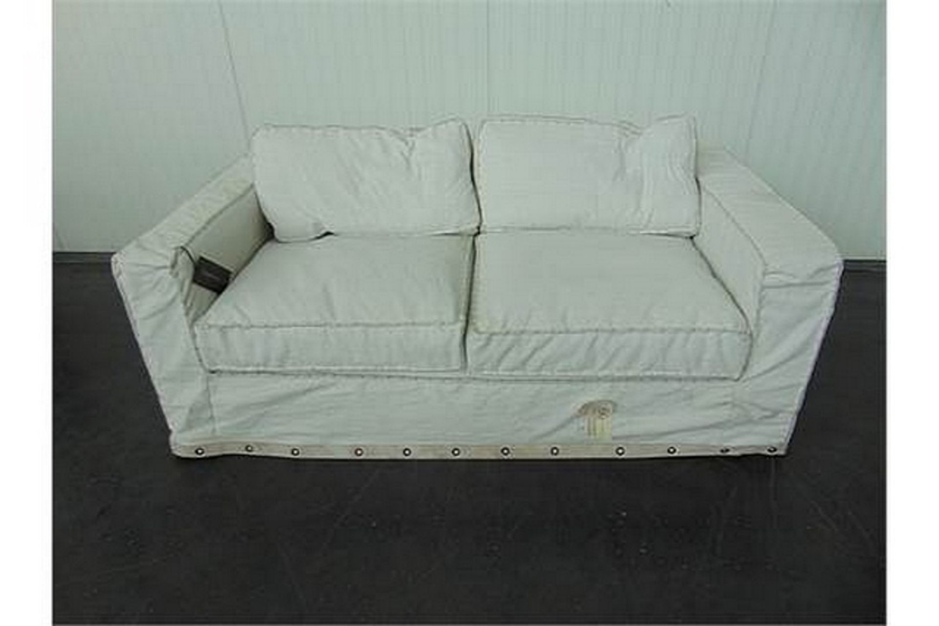 Tropic Sofa 2 Seater -ScuffLinen Blanc & Wre Whi 185 X 102 X 88cm Relax In Casual Comfort With The