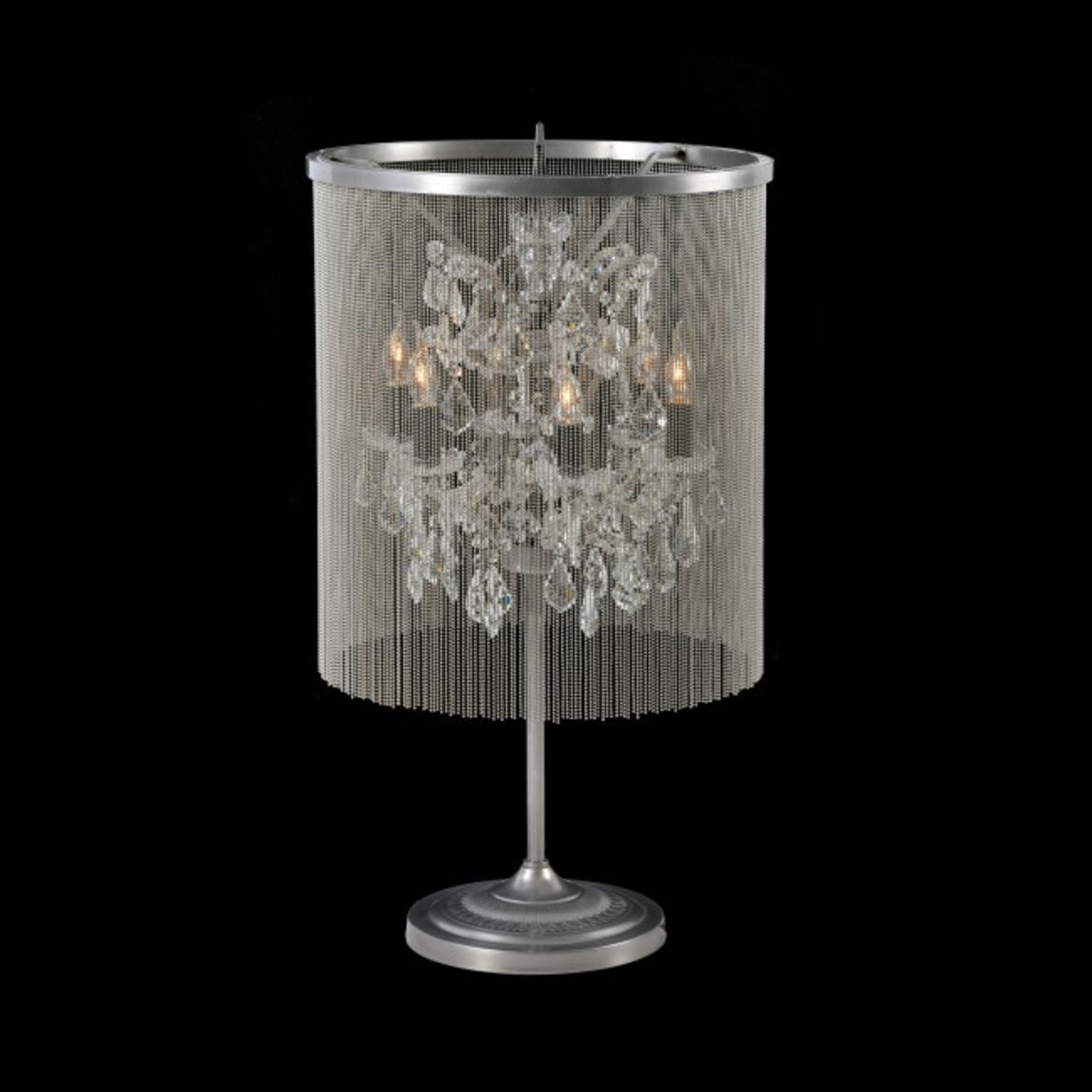 Chainmail Crystal Table Lamp Natural 52 X 52 X 82cm The Chainmail Crystal amp Is A Modernised