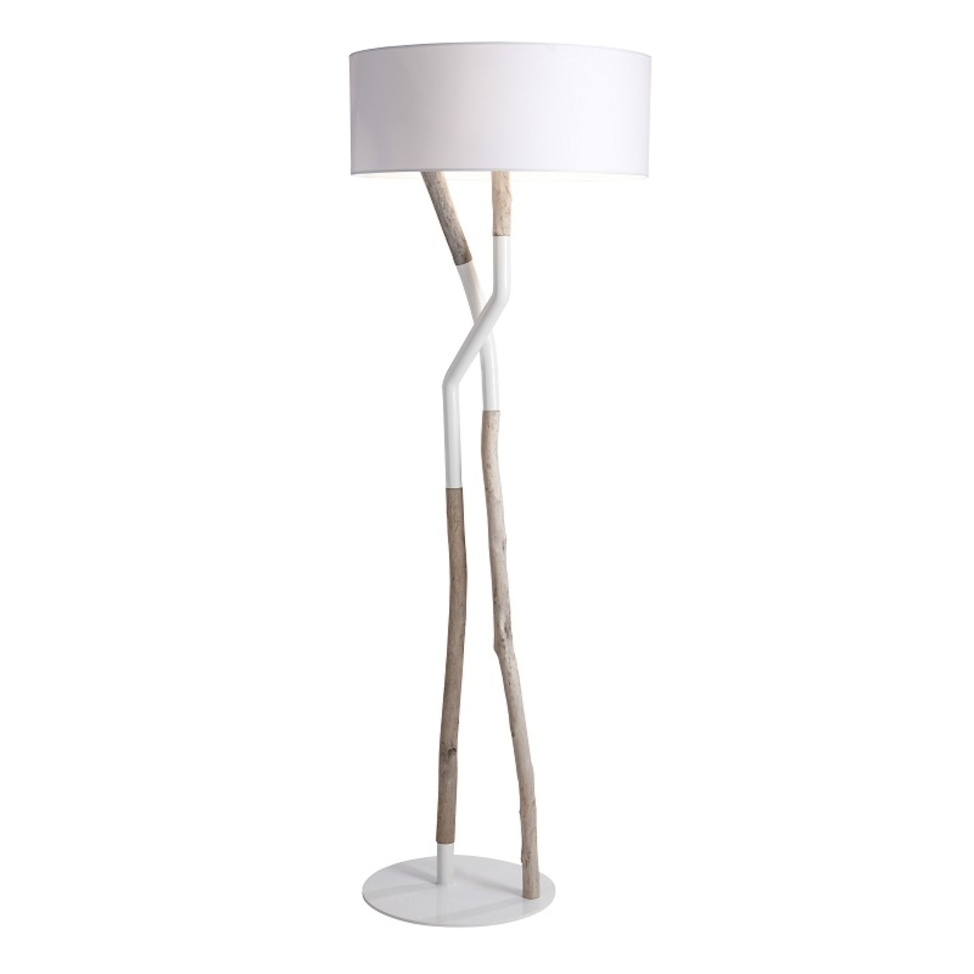 Floor Lamp White Steel 65 X 65 X 189cm