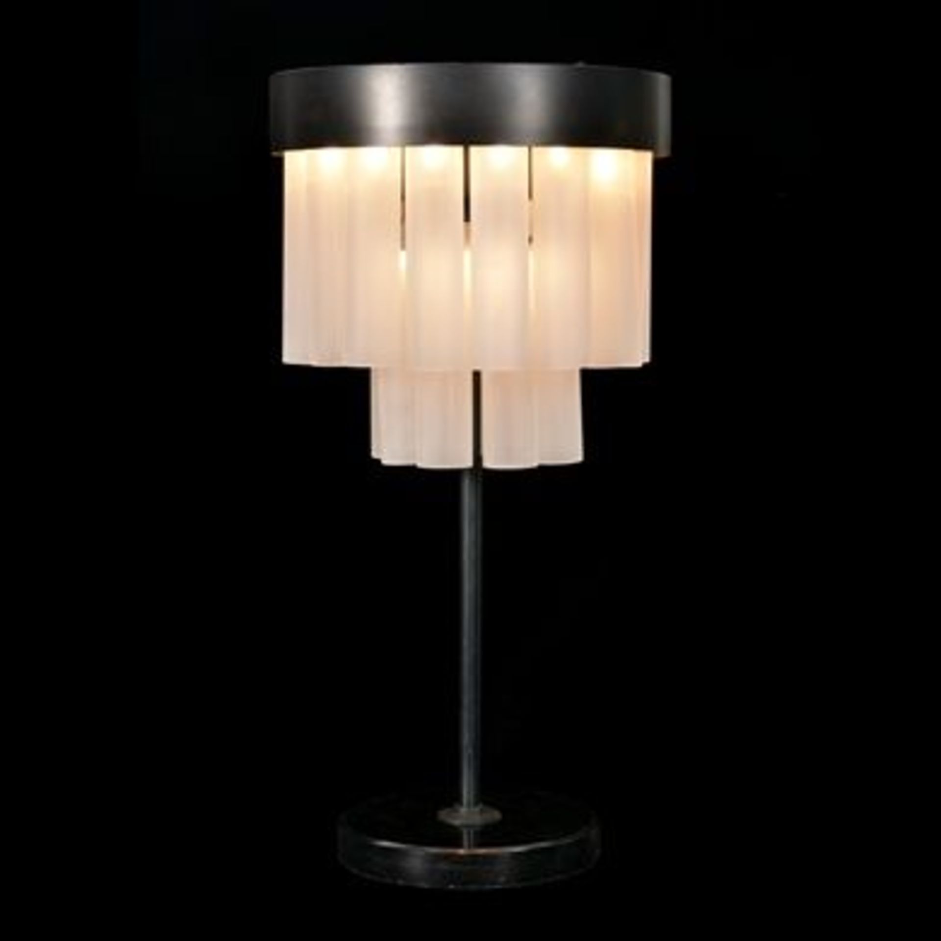Empire Table Lamp-Matt Black 36 5 X 36 5 X 70cm - Image 2 of 2