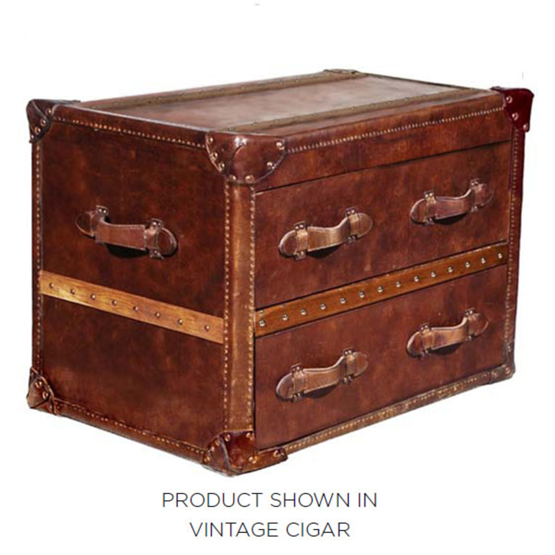 Stonyhurst Chest Medium -Spitfire 100 X 50 X 80cm Stonyhurst Chest Med With Leather Band At Abs - Image 2 of 3