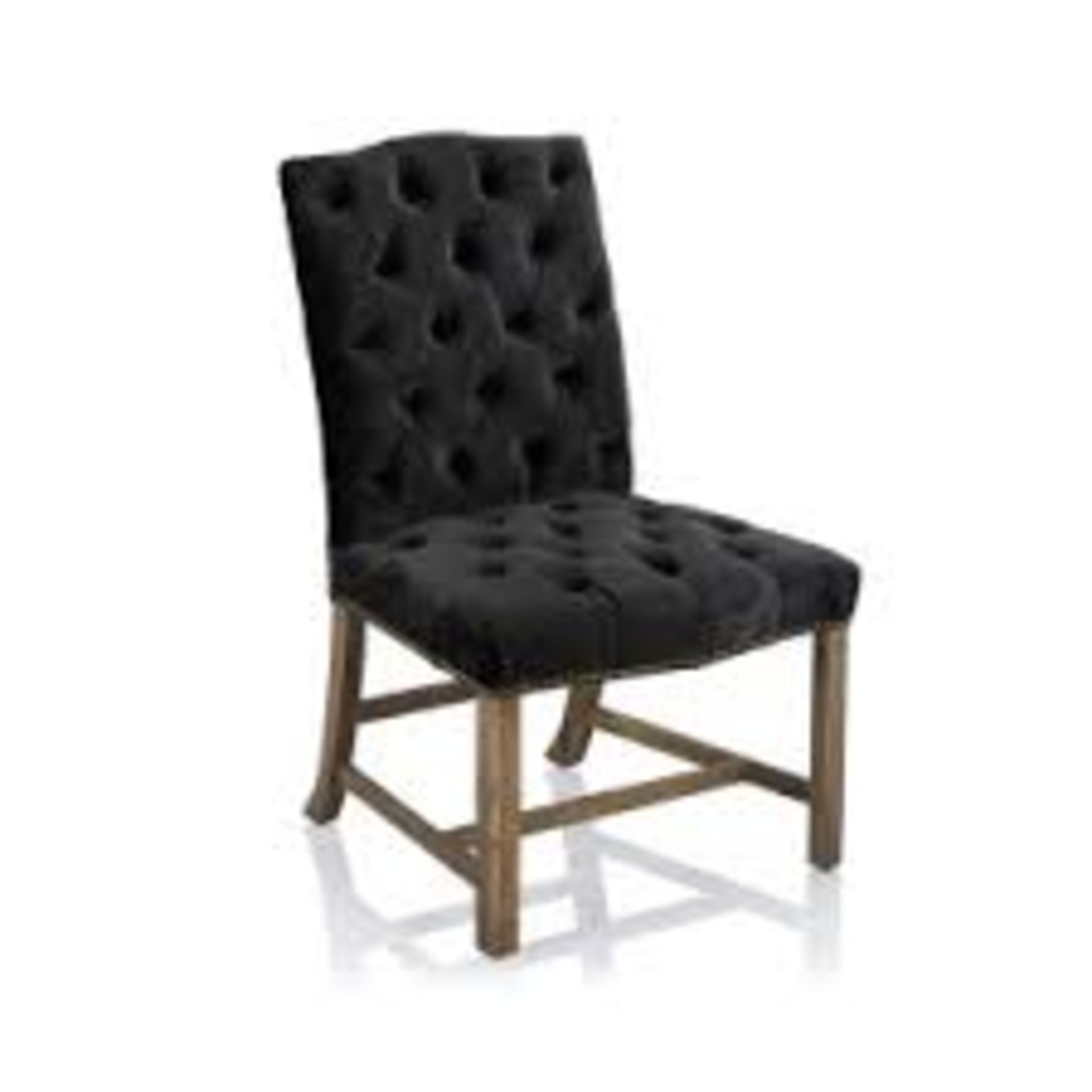 Regency Dining Chair -Siren Rose & Weathered Oak 60 X 67 X 98cm Inspired By Brighton Pavilion In - Image 2 of 2