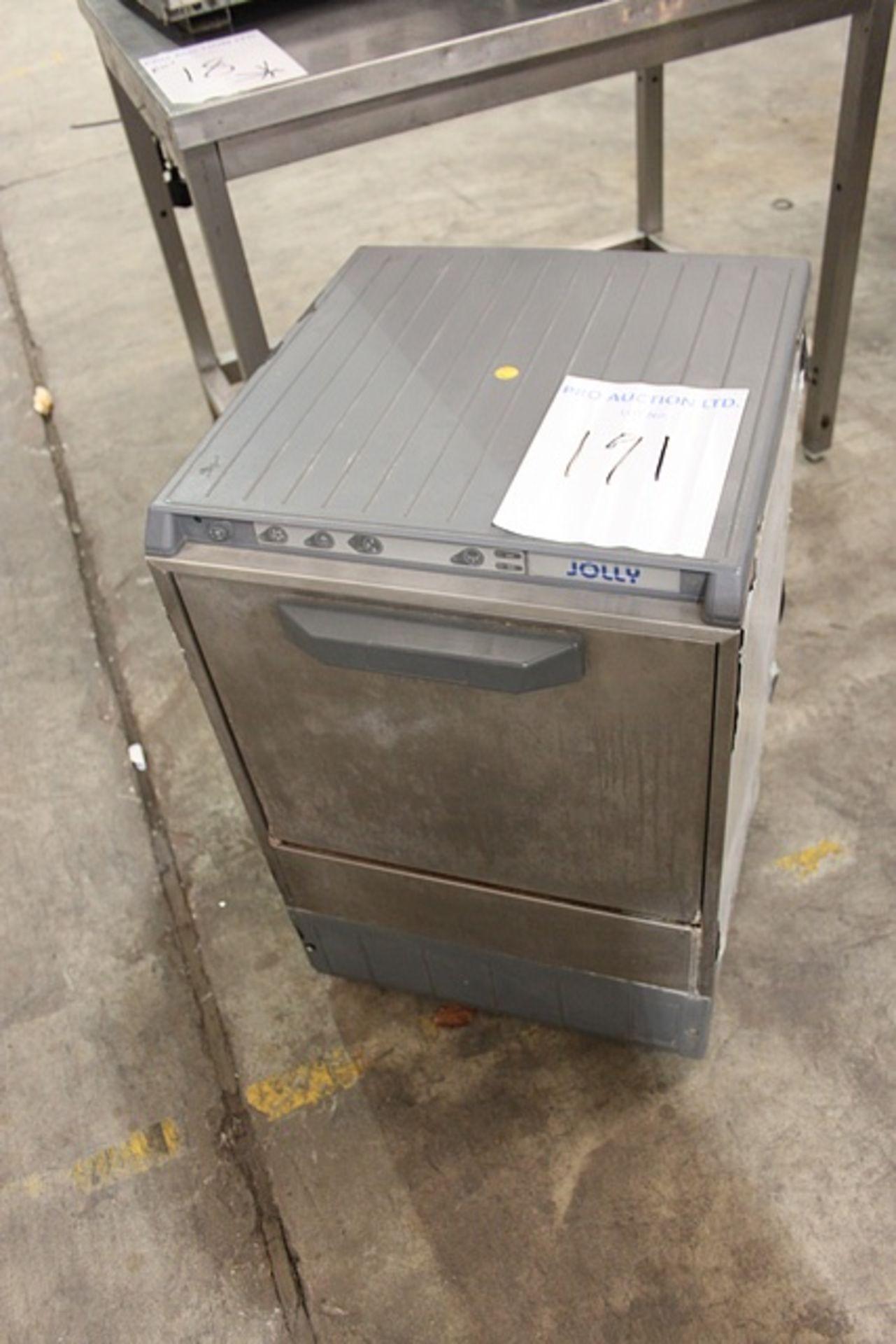 Jolly model 4000 EV under counter glass washer