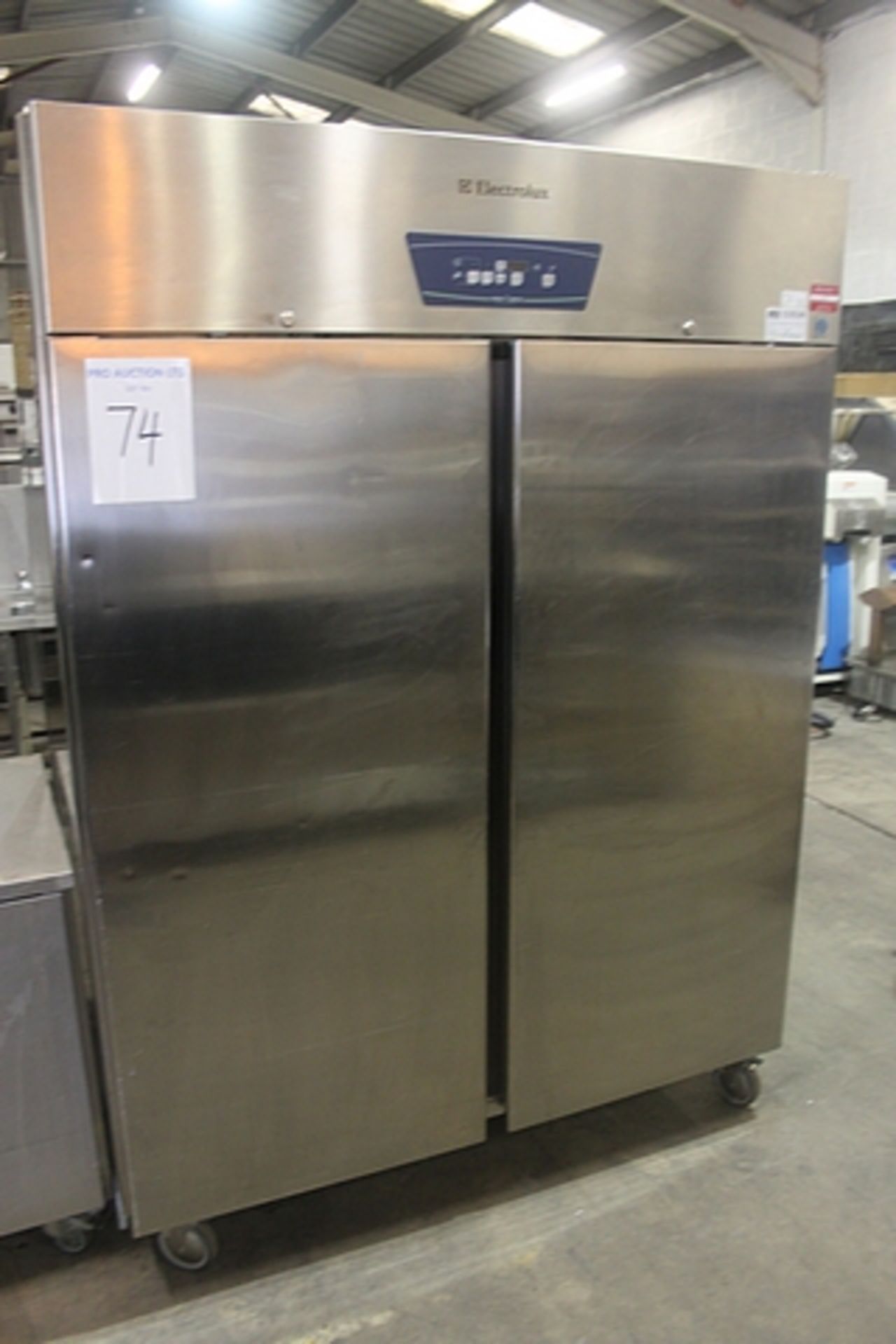 Electrolux model RH14FEZFS stainless steel 2 door upright freezer SN 05007002 240v