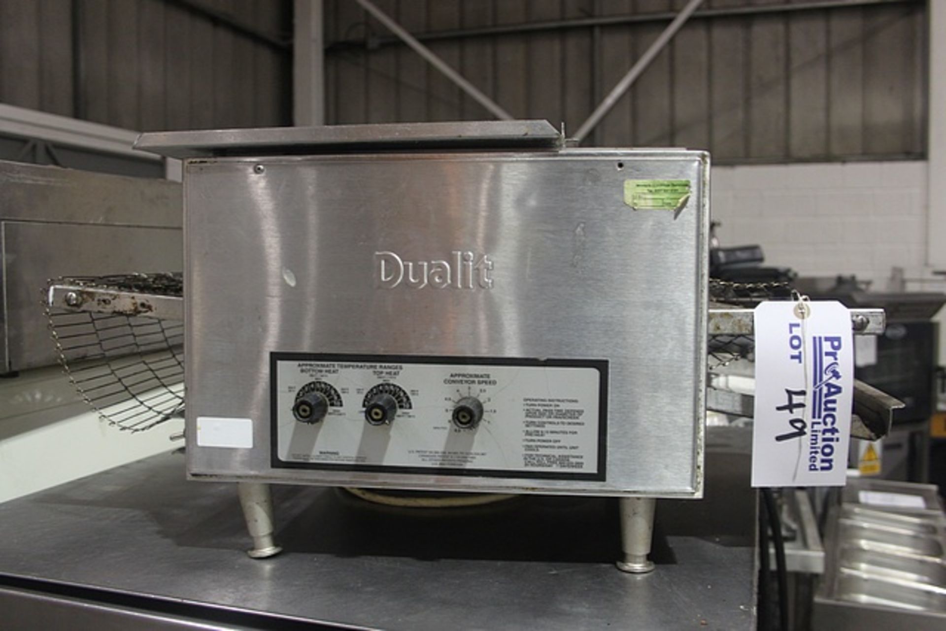 Dualit BM3-214HX stainless steel continuous conveyor toaster output per hour 360 slices loading 2