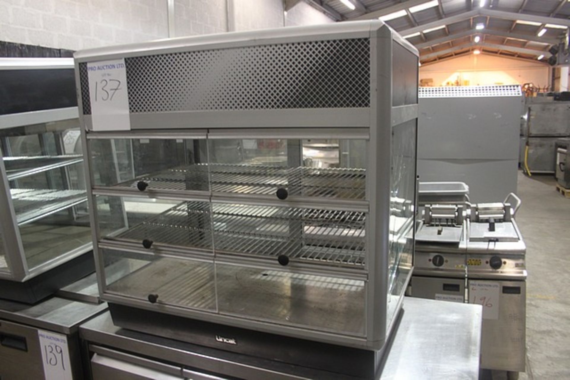 Lincat D6R100S refrigerated merchandiser back service or self service extruded aluminium frames &