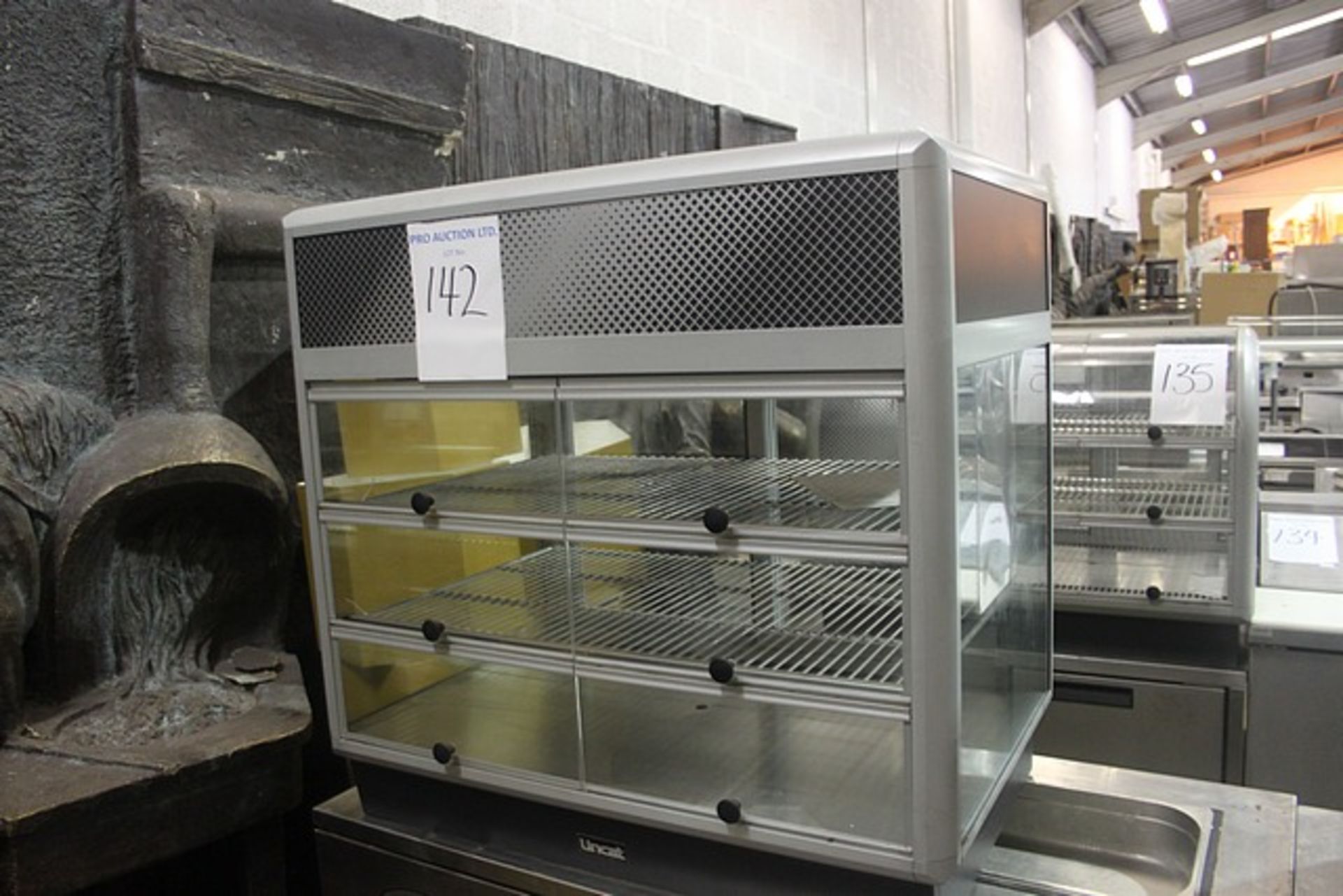 Lincat D6R100S refrigerated merchandiser back service or self service extruded aluminium frames &