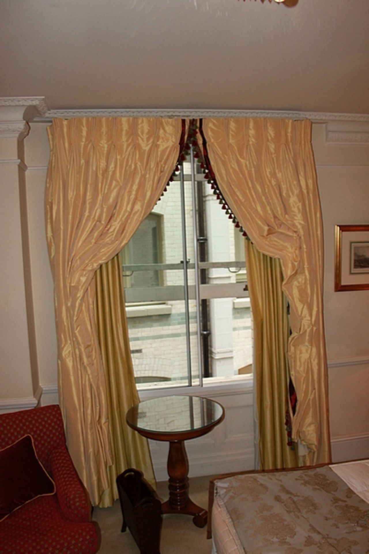 Fully lined curtains yellow 2300mm drop