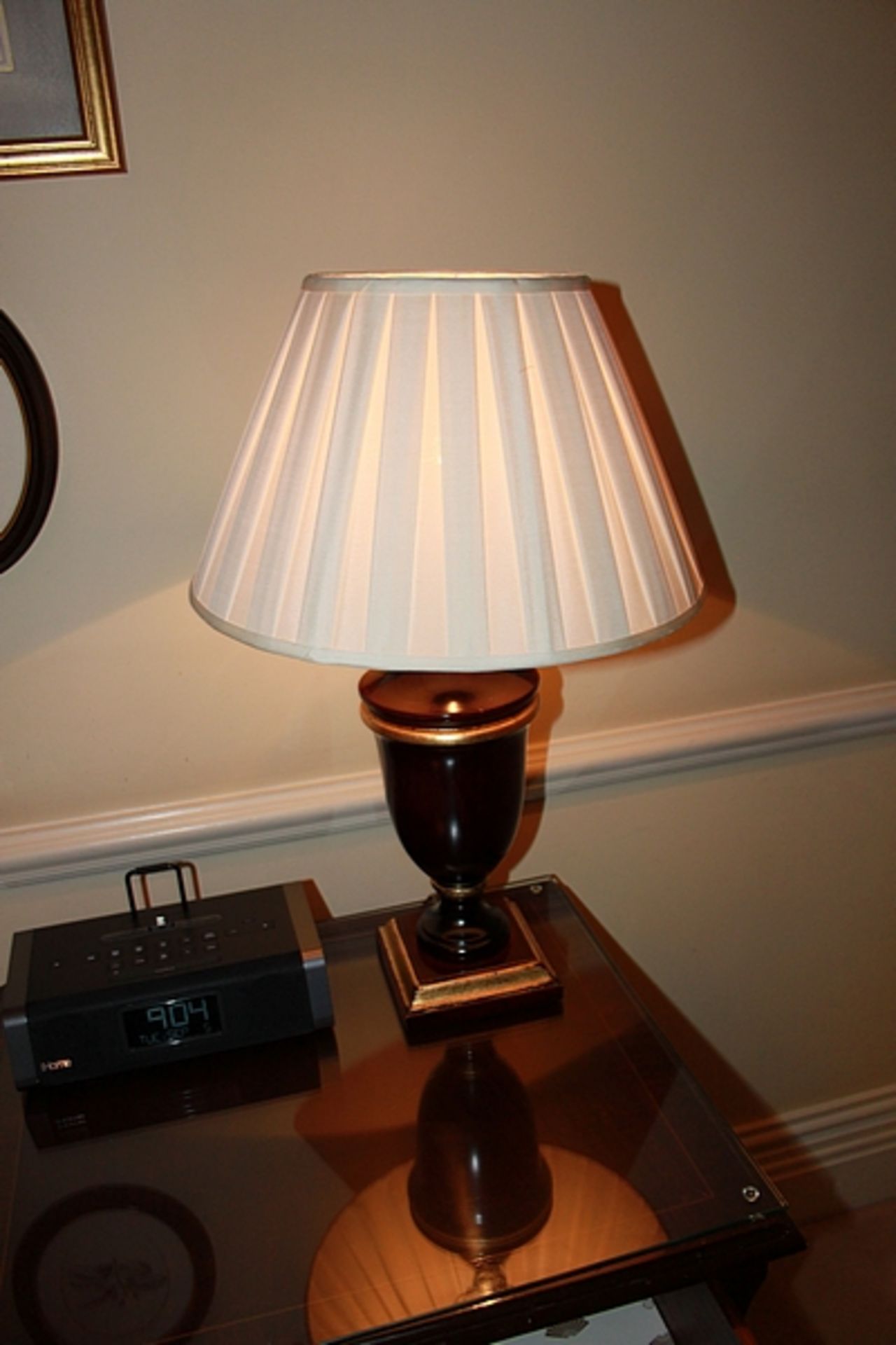 3 x large urn shaped table lamps