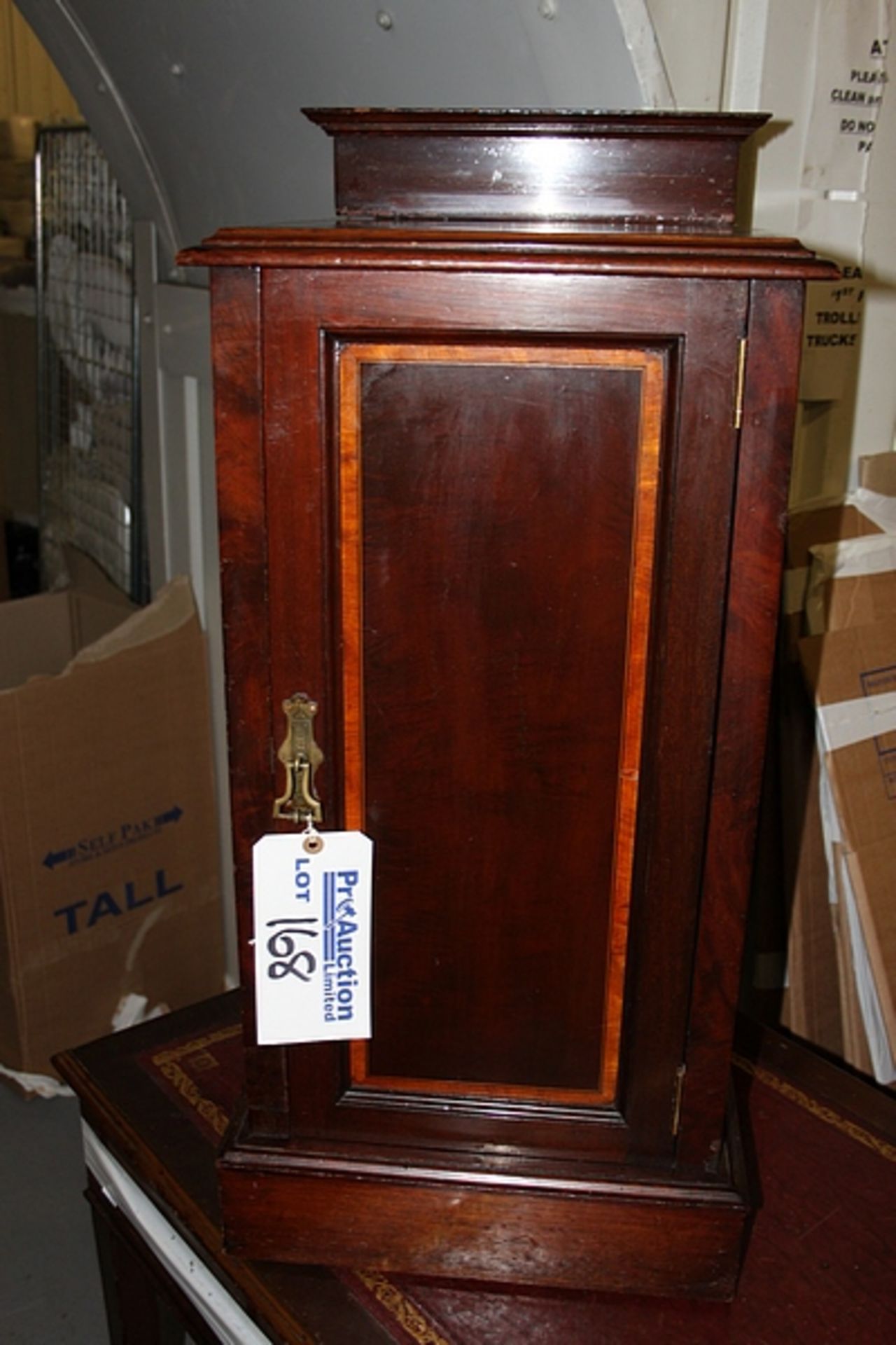 A Georgian style mahogany single door cabinet 380mm x 400mm