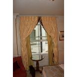 Fully lined curtains yellow with tassles 2300mm drop