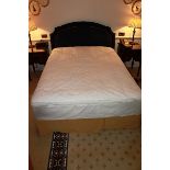Hospitality Simmons Bedding Company base, mattress and headboard complete with valance skirt and