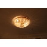 Theresa Crystal Ceiling style ceiling light a stunning French gold finish flush mount with high