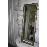 Dressing mirror carved wood moulding painted to evoke the vintage luster of aged gold leaf 1300mm