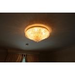 Theresa Crystal Ceiling style ceiling light a stunning French gold finish flush mount with high