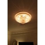 Theresa Crystal Ceiling style ceiling light a stunning French gold finish flush mount with high