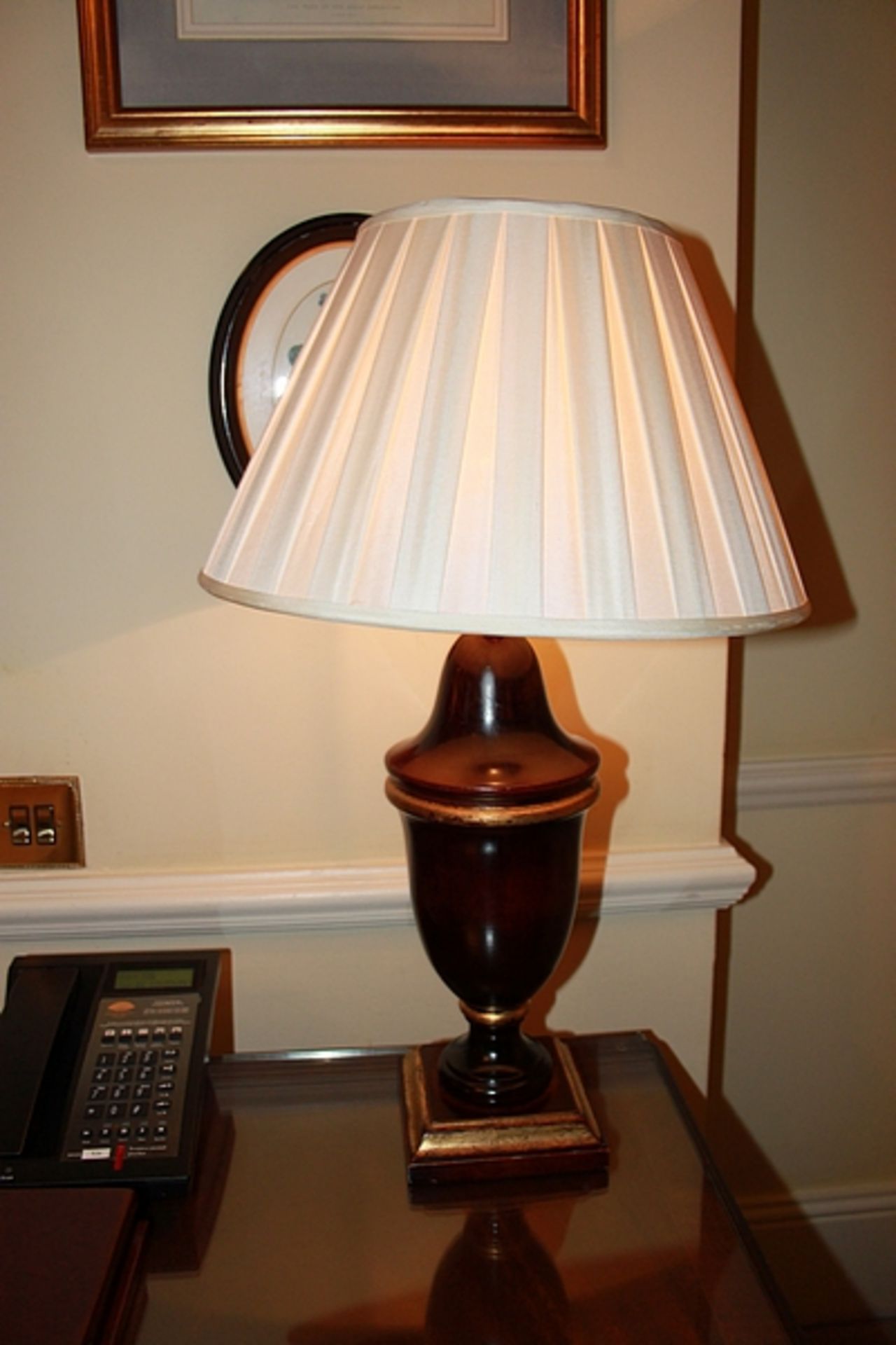 3 x large urn shaped table lamps