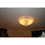 Theresa Crystal Ceiling style ceiling light a stunning French gold finish flush mount with high