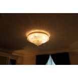 Theresa Crystal Ceiling style ceiling light a stunning French gold finish flush mount with high