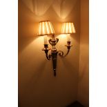 A pair of Georgian style wall sconces