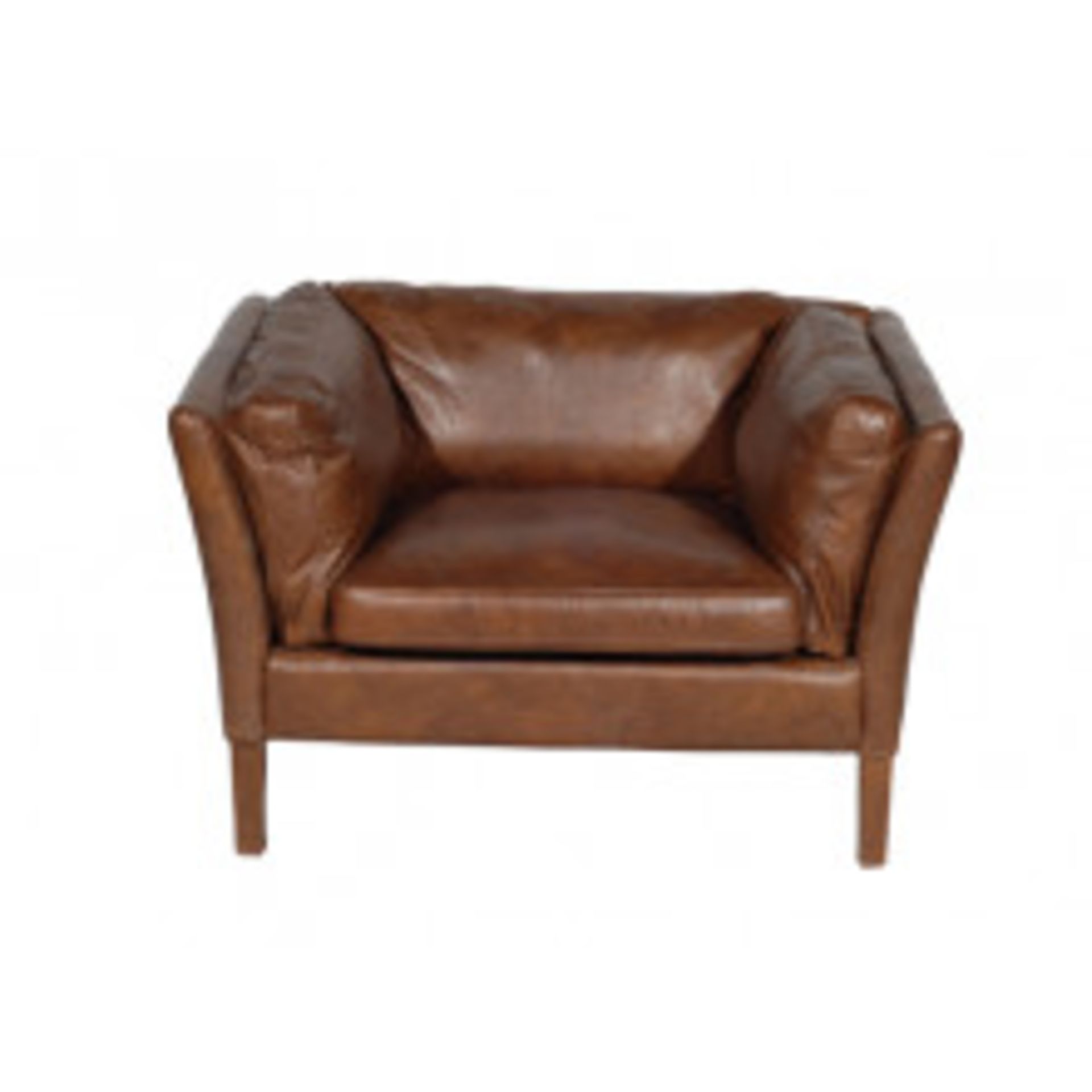 Reggio High Back Sofa 1 Seater Ride.Nut 105x89x85cm RRP £ 2163