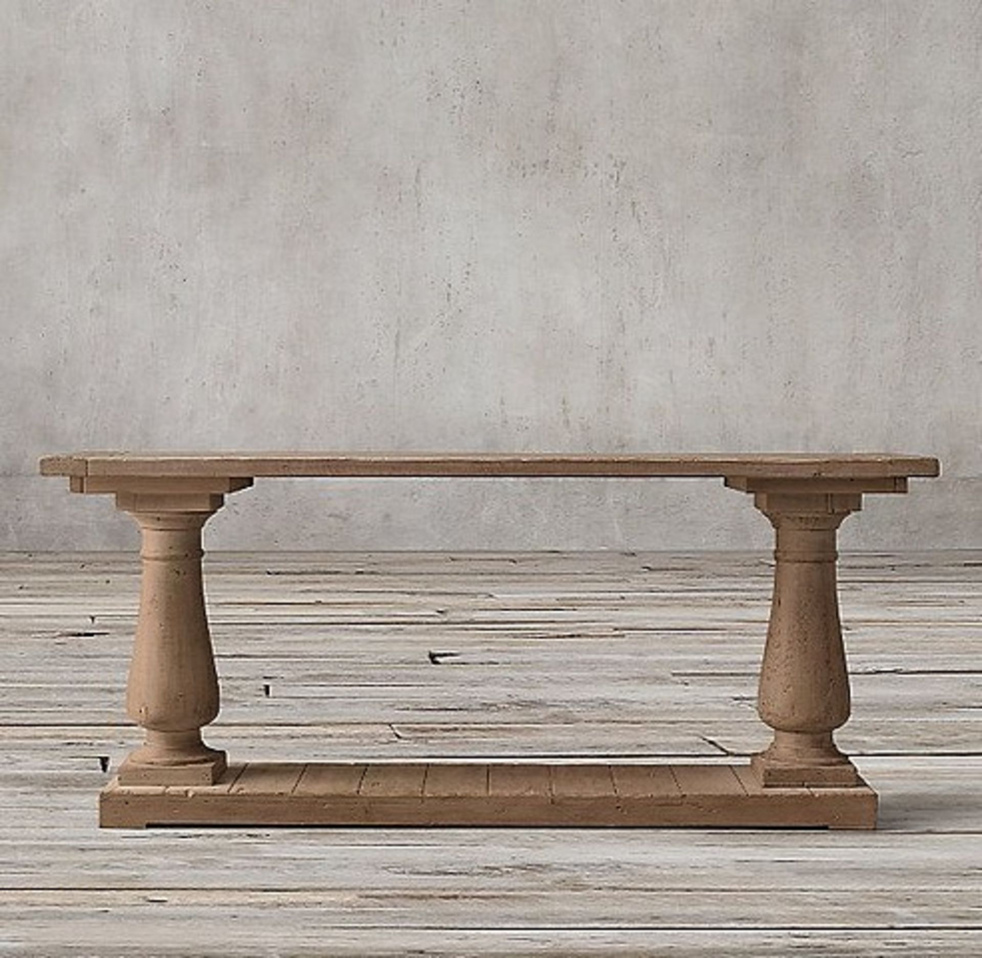 Salvage Baluster Console Table Genuine English Reclaimed Timber