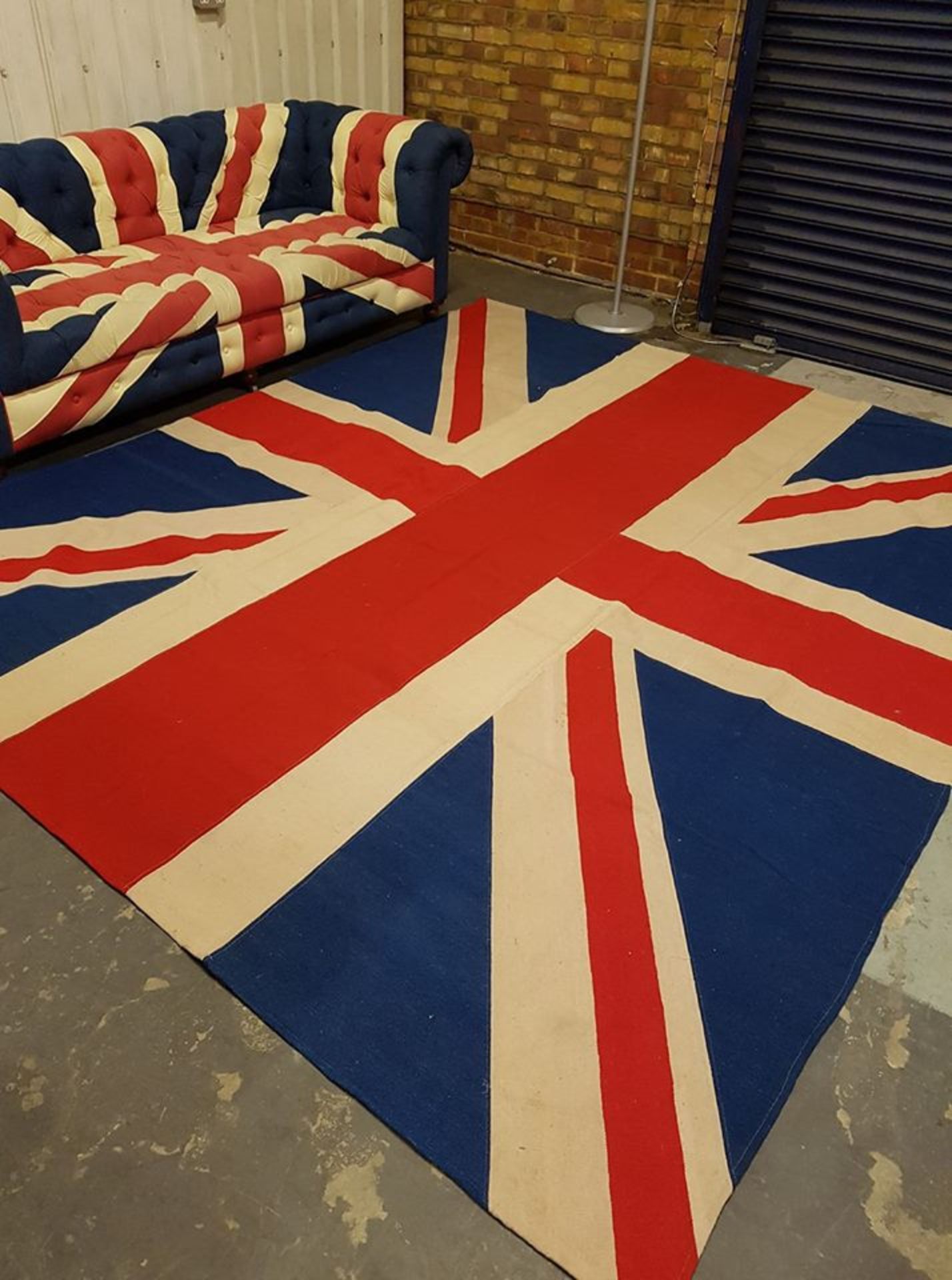 Rug Vintage Union Jack 100% tufted handcrafted cotton 318 X 274 X 5cm RRP £1825