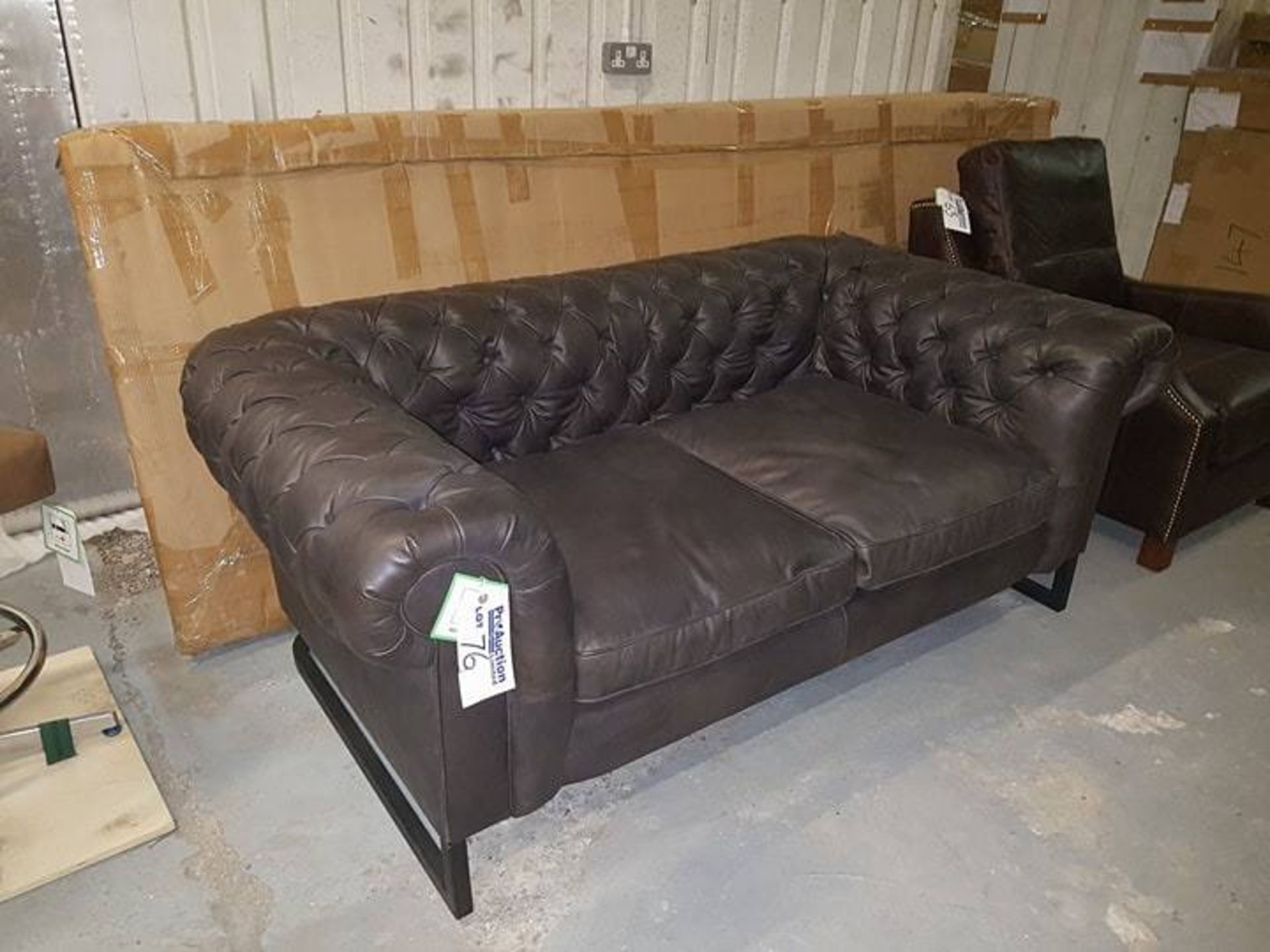 Piloti Sofa 2 Seater Destroyed Black & Iron 177x105x73cm RRP £ 5100