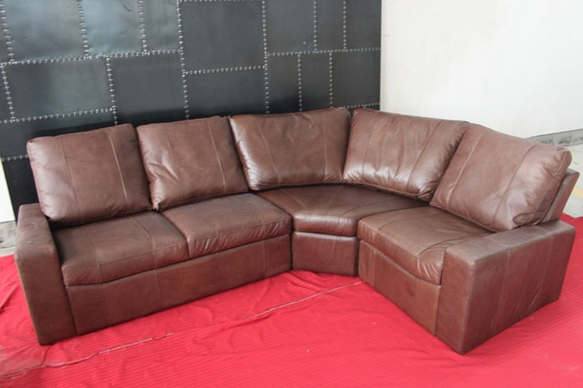 Crosby Y Sectional Suite Comprising Of Corner Nap.Choco 171x106x88cm RRP £10040 - Bild 4 aus 7