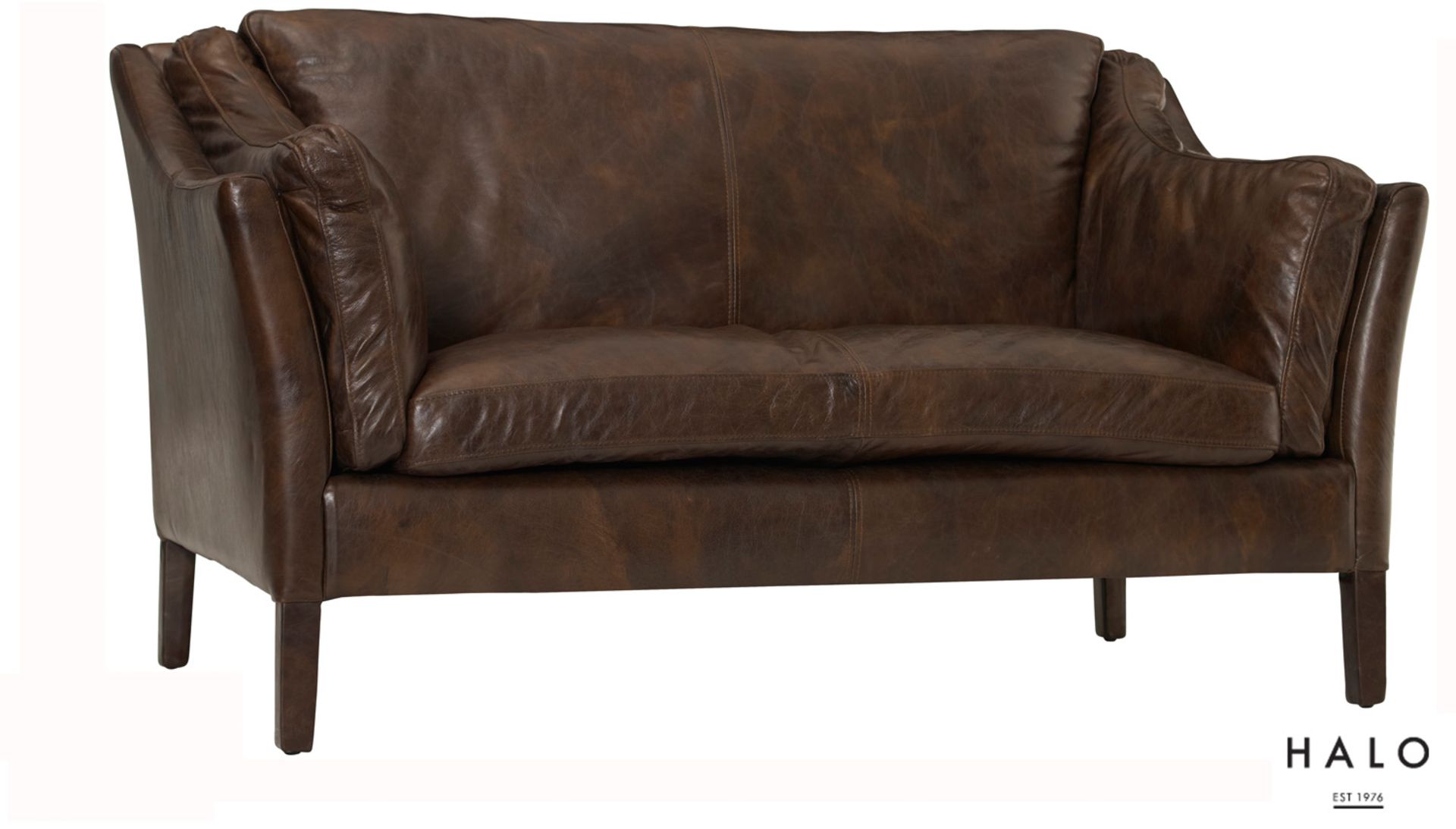 Reggio High Back Sofa 3 Seater Ride.Nut 178x89x85cm RRP £ 3312