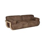 F298 Bowood Sofa 2 Seater Pawnee Tobacco & Bn.Natural Oak 226x104x72cm RRP £ 6027